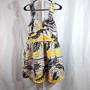 H&M Women's Yellow Dress floral Size 12